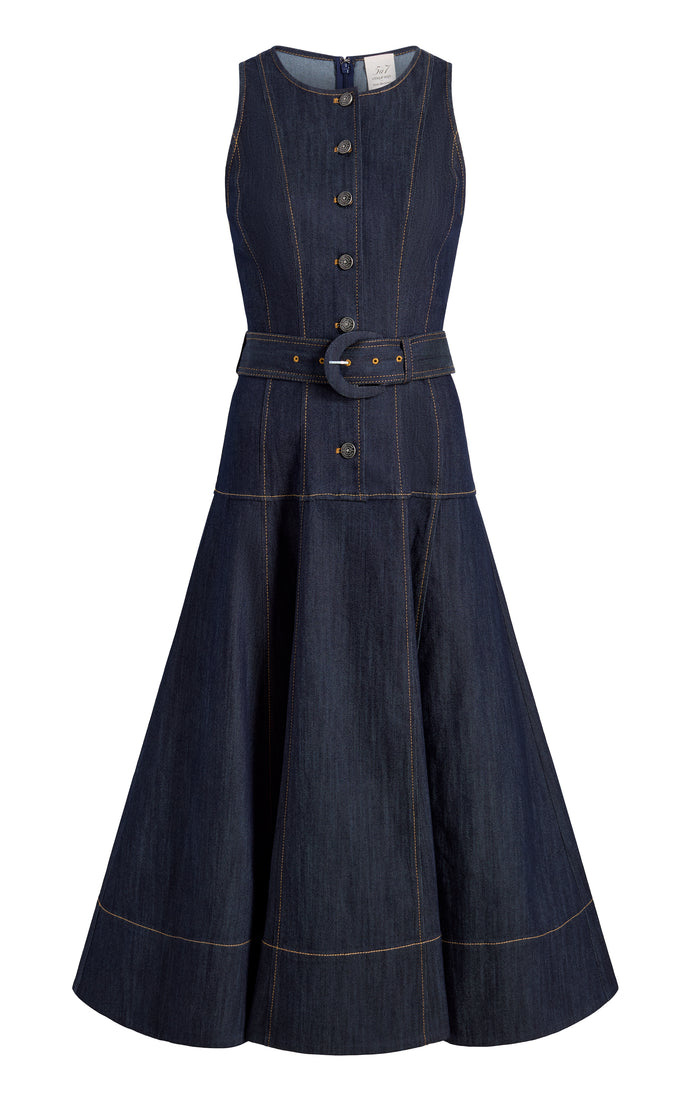 cinq à sept Margaret Dress Indigo