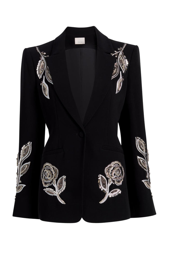cinq à sept Metal Paisley Karlie Blazer Black