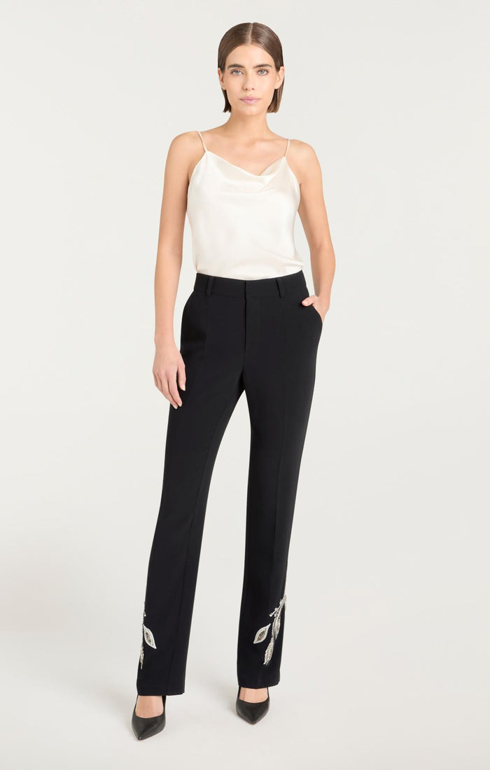 Cinq à Sept Metal Paisley Kerry Pant Black