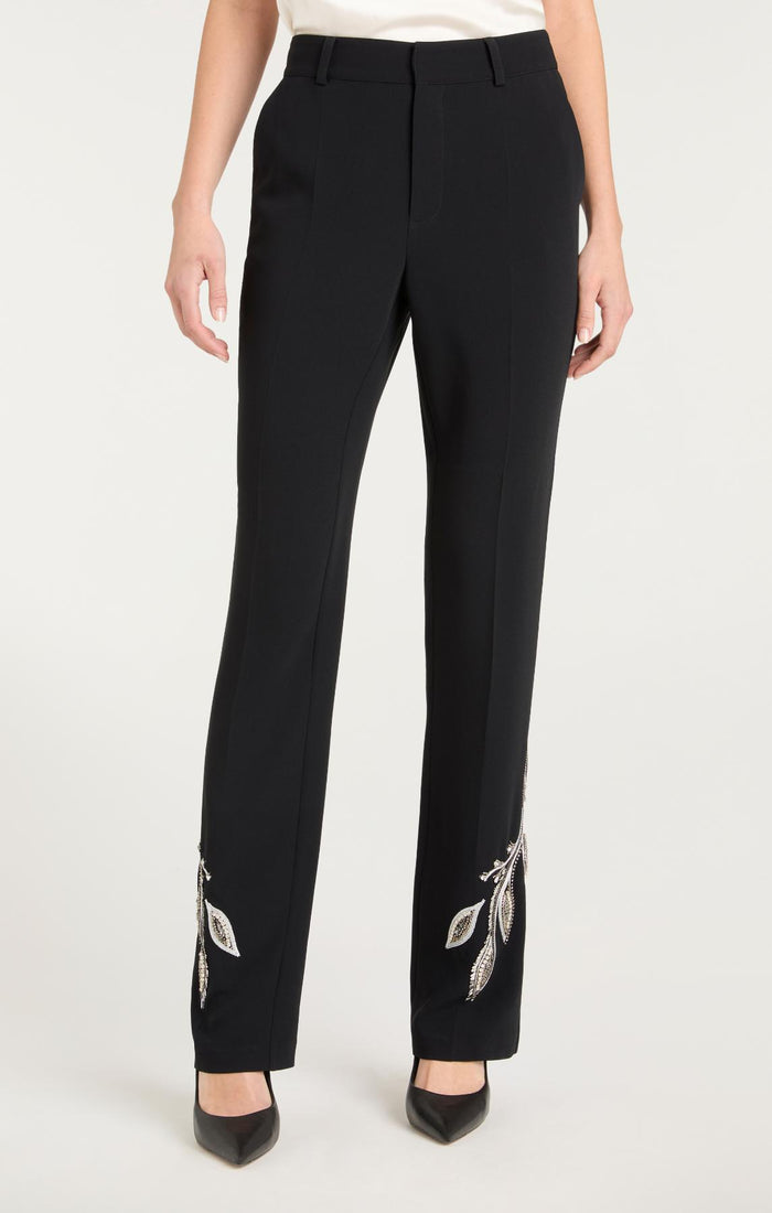 Cinq à Sept Metal Paisley Kerry Pant Black