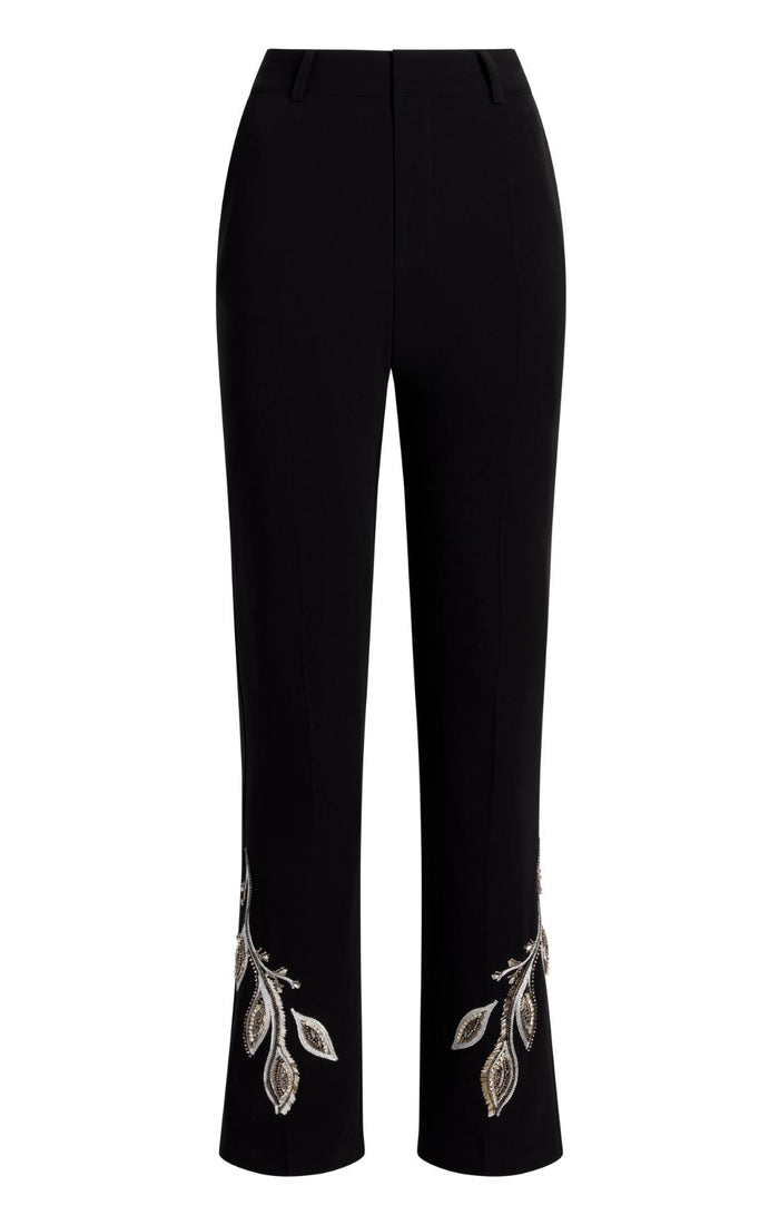 cinq à sept Metal Paisley Kerry Pant Black