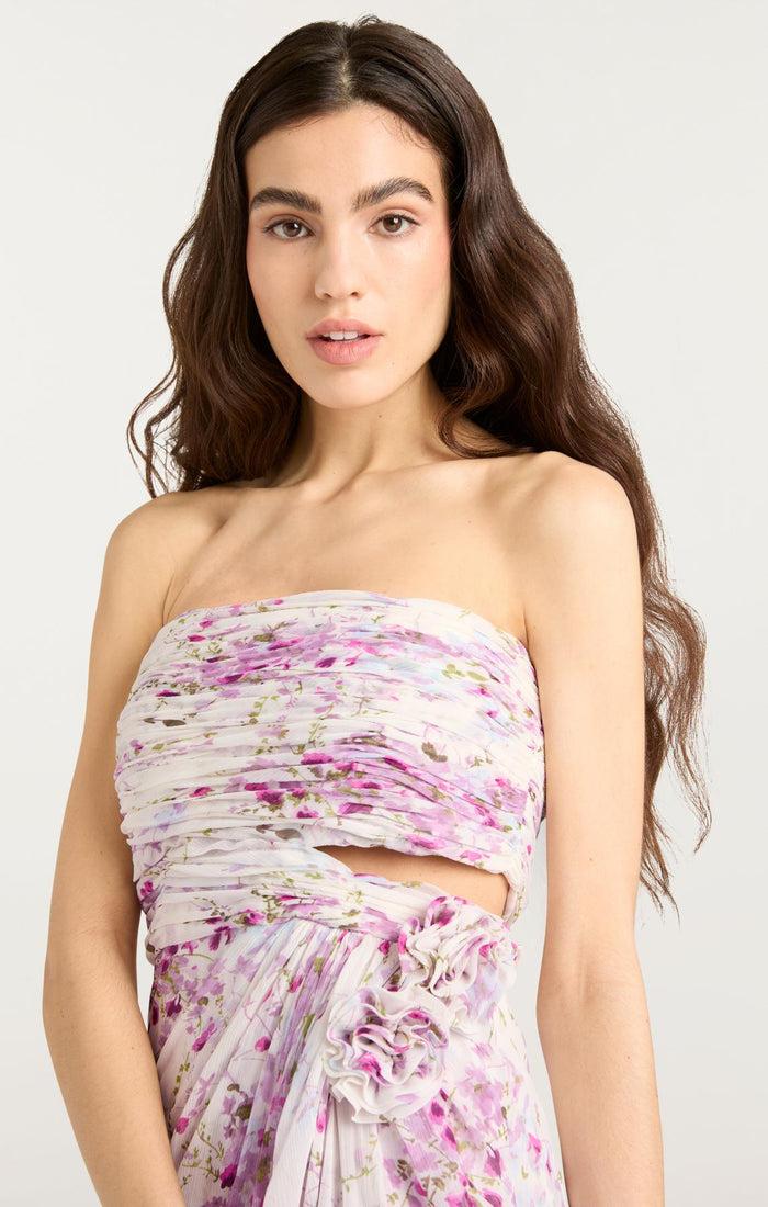 Cinq à Sept Midsummer Bloom Magy Gown Ivory Multi