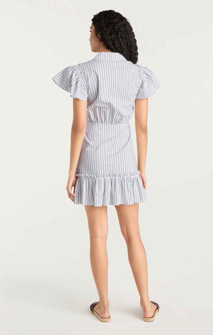 Cinq à Sept Mini Lila Dress White/navy