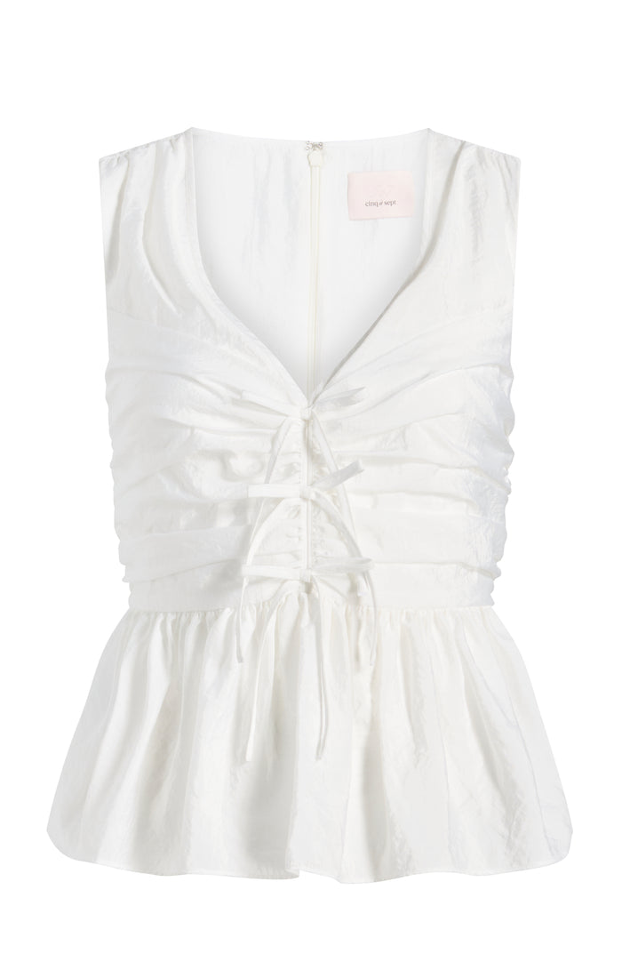 cinq à sept Sina Top White