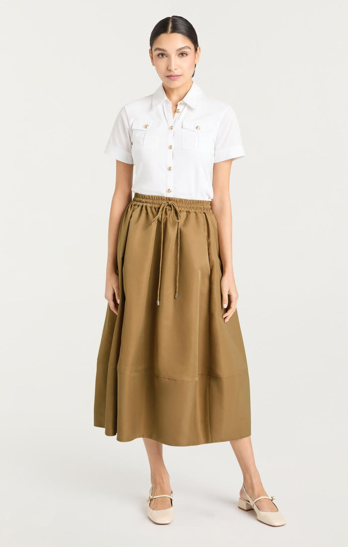 Cinq à Sept Sirani Skirt Brown Sandstone
