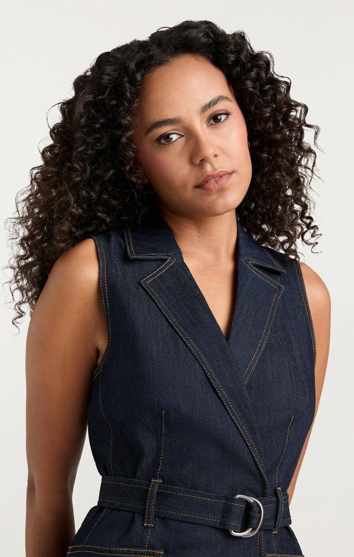 Cinq à Sept Sleeveless Jenessa Dress Indigo