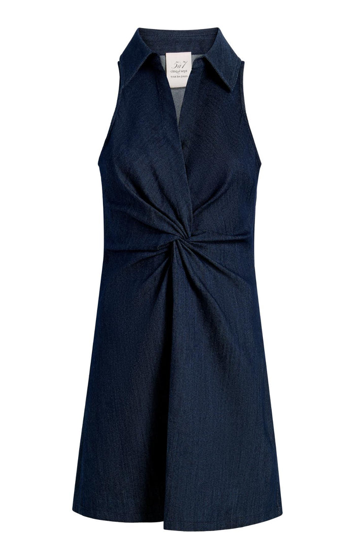 cinq à sept Sleeveless Mckenna Dress Indigo