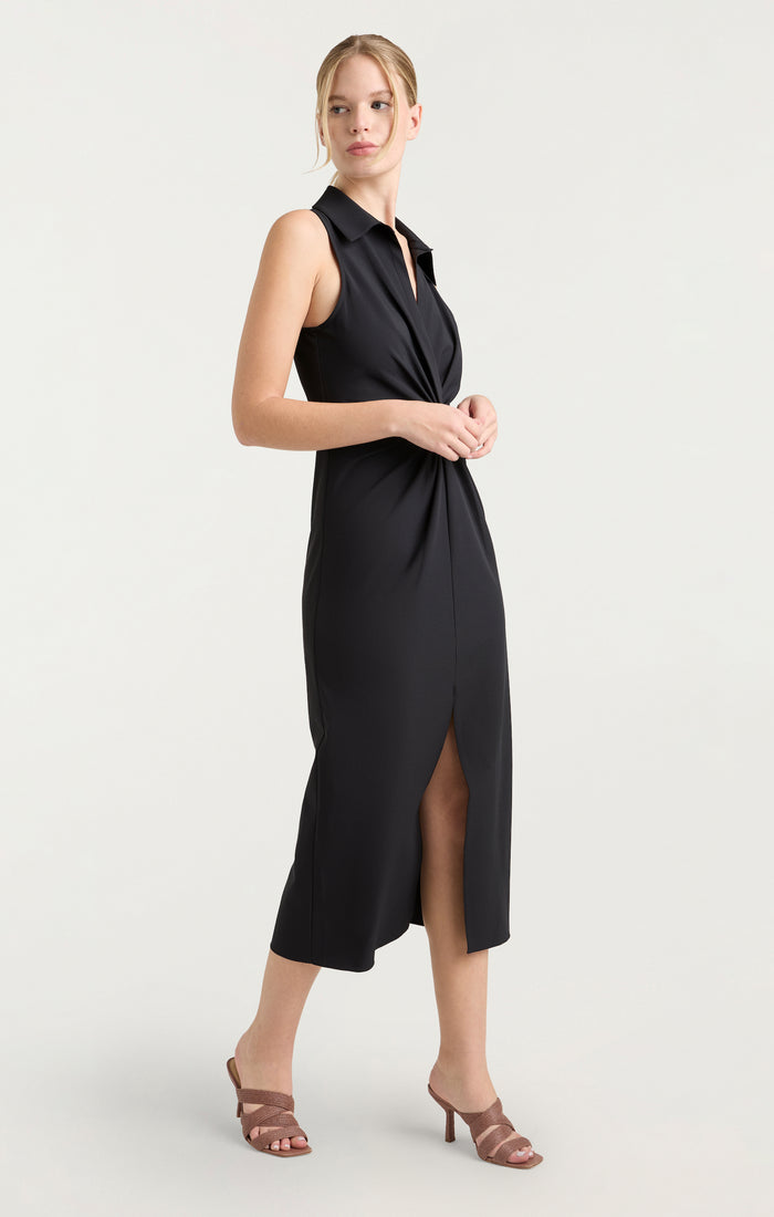 Cinq à Sept Sleeveless Midi Mckenna Dress Black