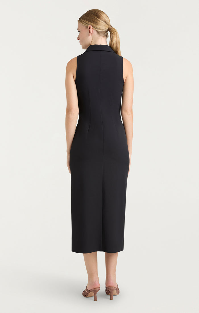 Cinq à Sept Sleeveless Midi Mckenna Dress Black