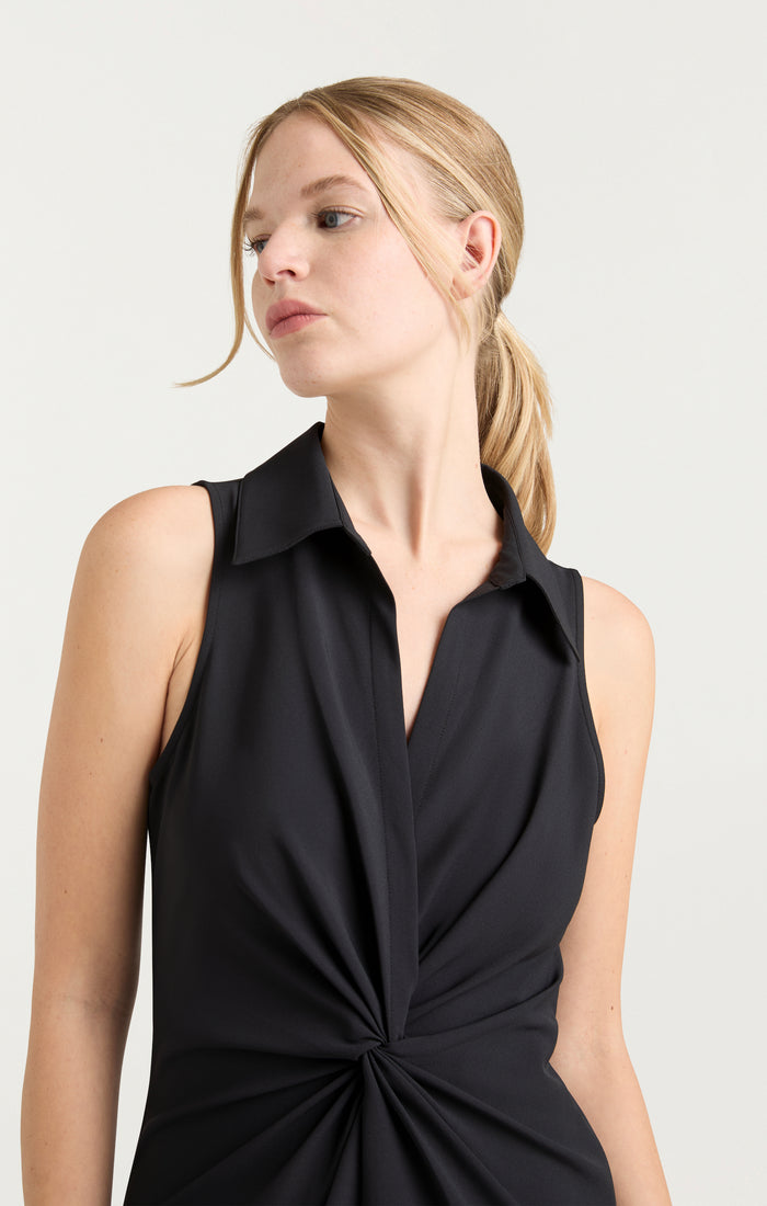 Cinq à Sept Sleeveless Midi Mckenna Dress Black