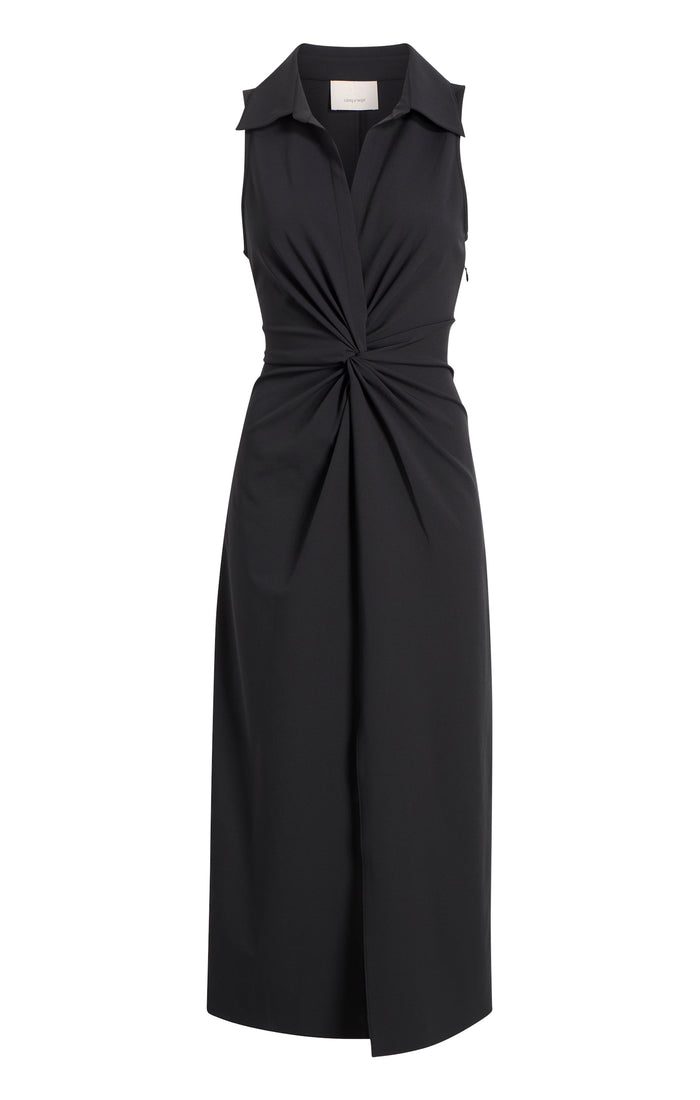 cinq à sept Sleeveless Midi Mckenna Dress Black