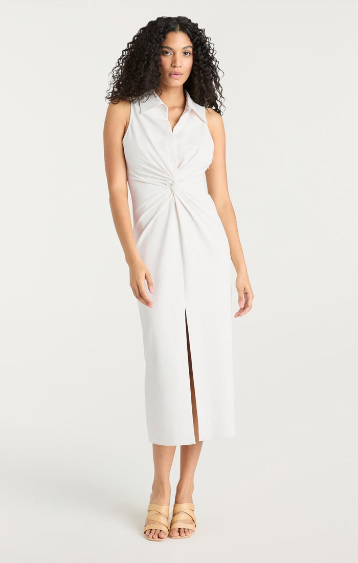Cinq à Sept Sleeveless Midi Mckenna Dress Ivory