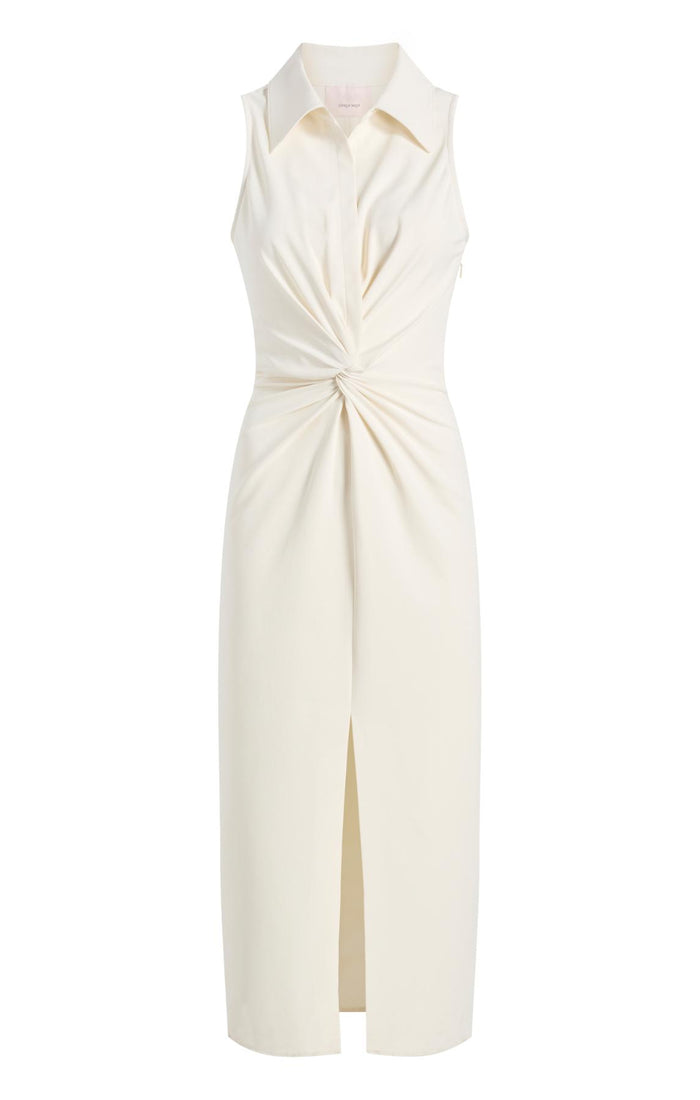 cinq à sept Sleeveless Midi Mckenna Dress Ivory