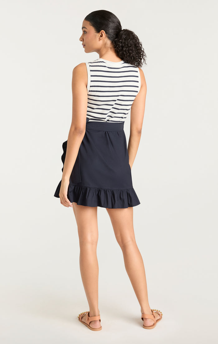 Cinq à Sept Stripe Mahlia Dress Navy/navy