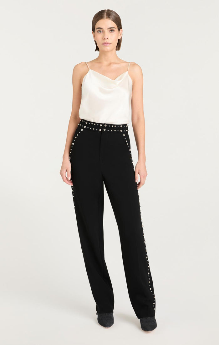 Cinq à Sept Studded Olga Pant Black