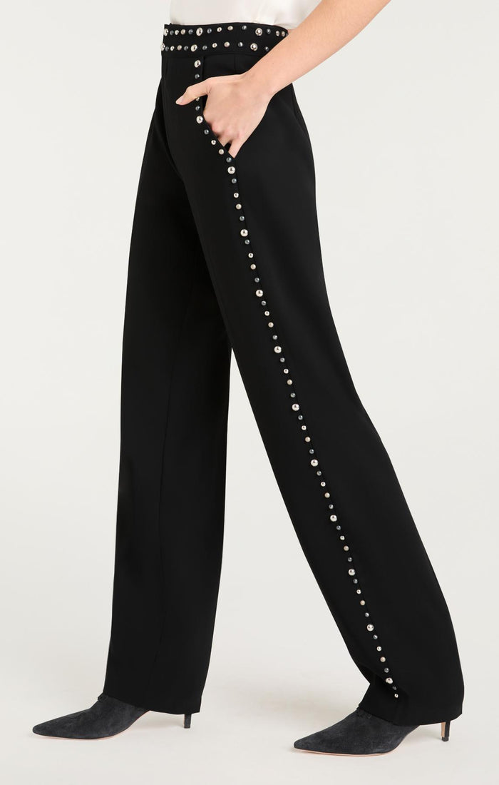 Cinq à Sept Studded Olga Pant Black