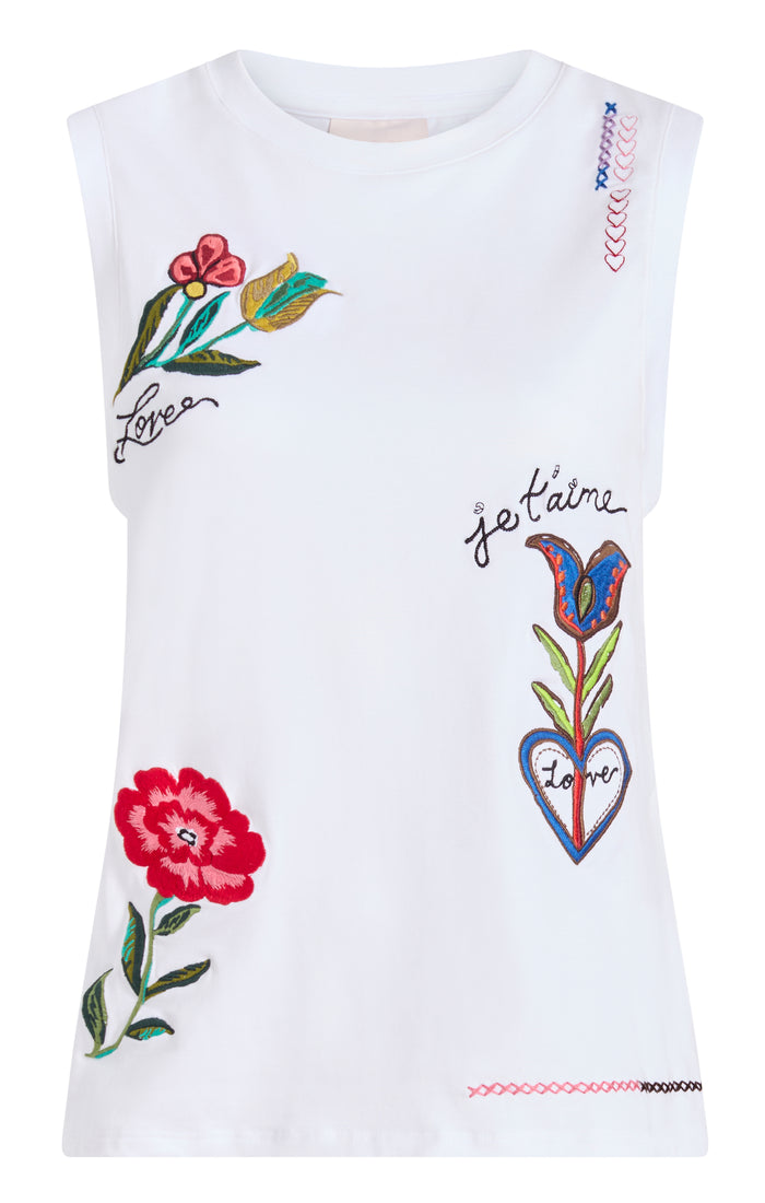 cinq à sept Summer Love Blaine Tee White/multi