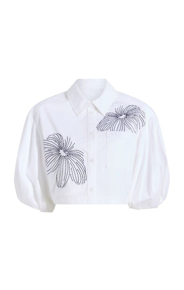 cinq à sept Sunburst Rhea Top White/navy