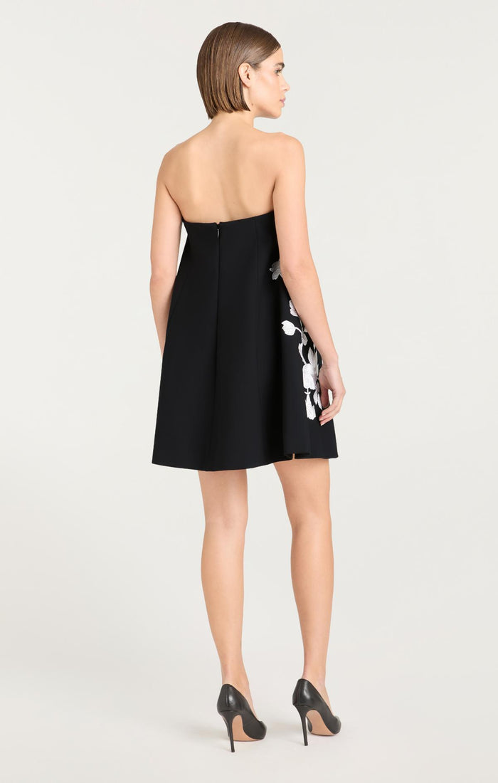 Cinq à Sept Trailing Floral Irla Dress Black/ivory