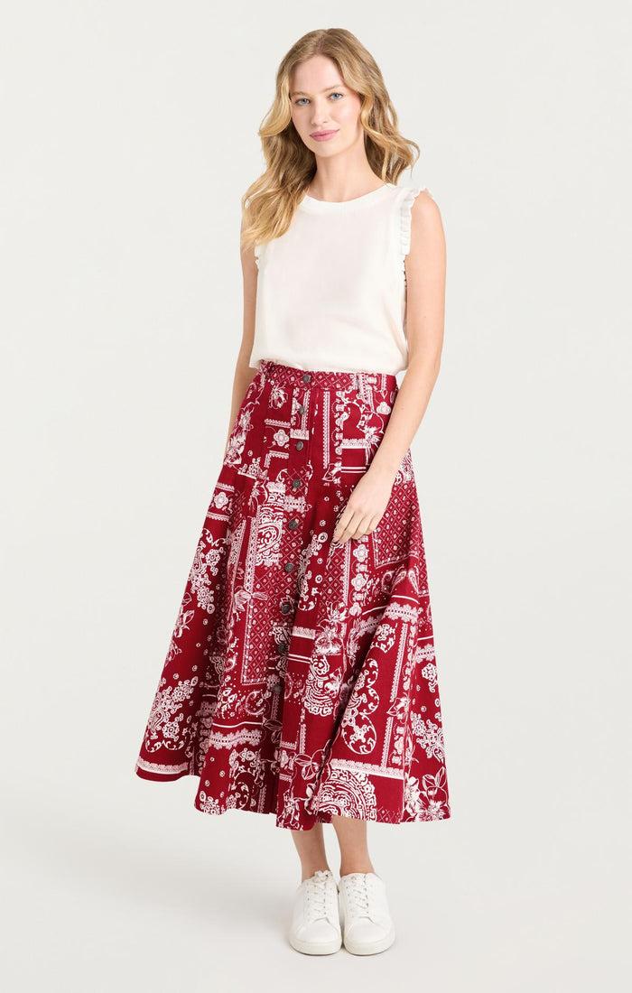 Cinq à Sept Veena Skirt Bordeaux