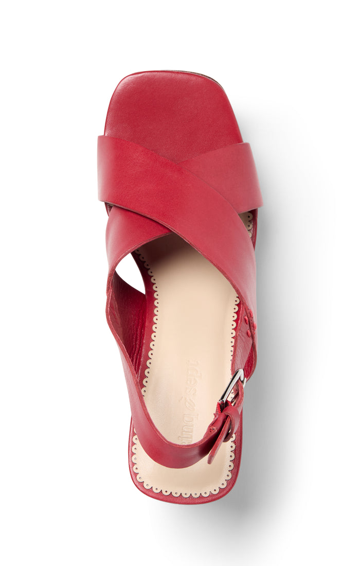 Cinq à Sept Vinny Wedge Sandal Bordeaux