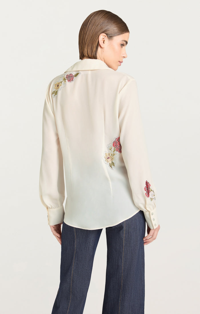 Cinq à Sept Western Amour Blanche Top Ivory