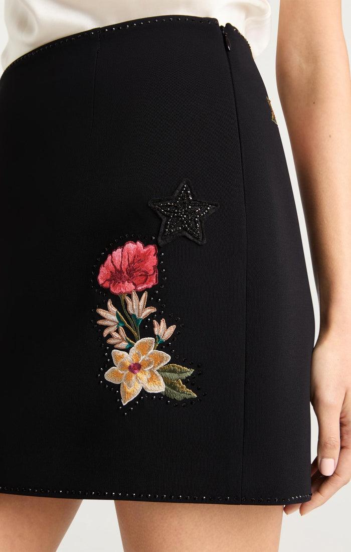 Cinq à Sept Western Amour Doris Skirt Black/multi