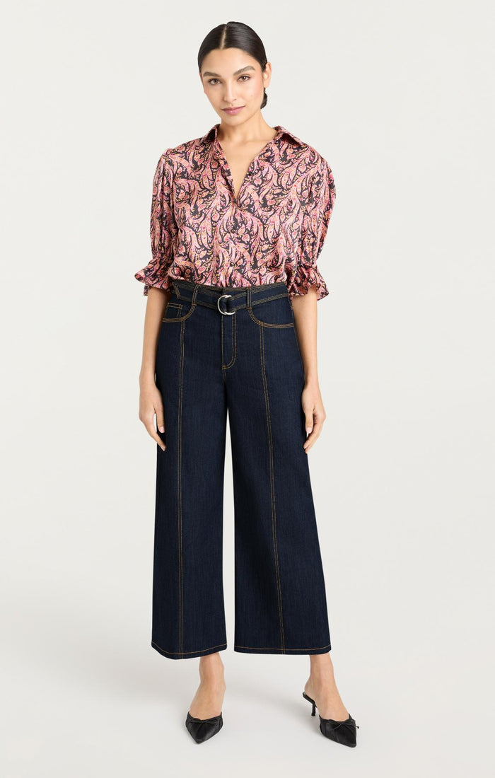 Cinq à Sept Wide Leg Madi Pant Indigo