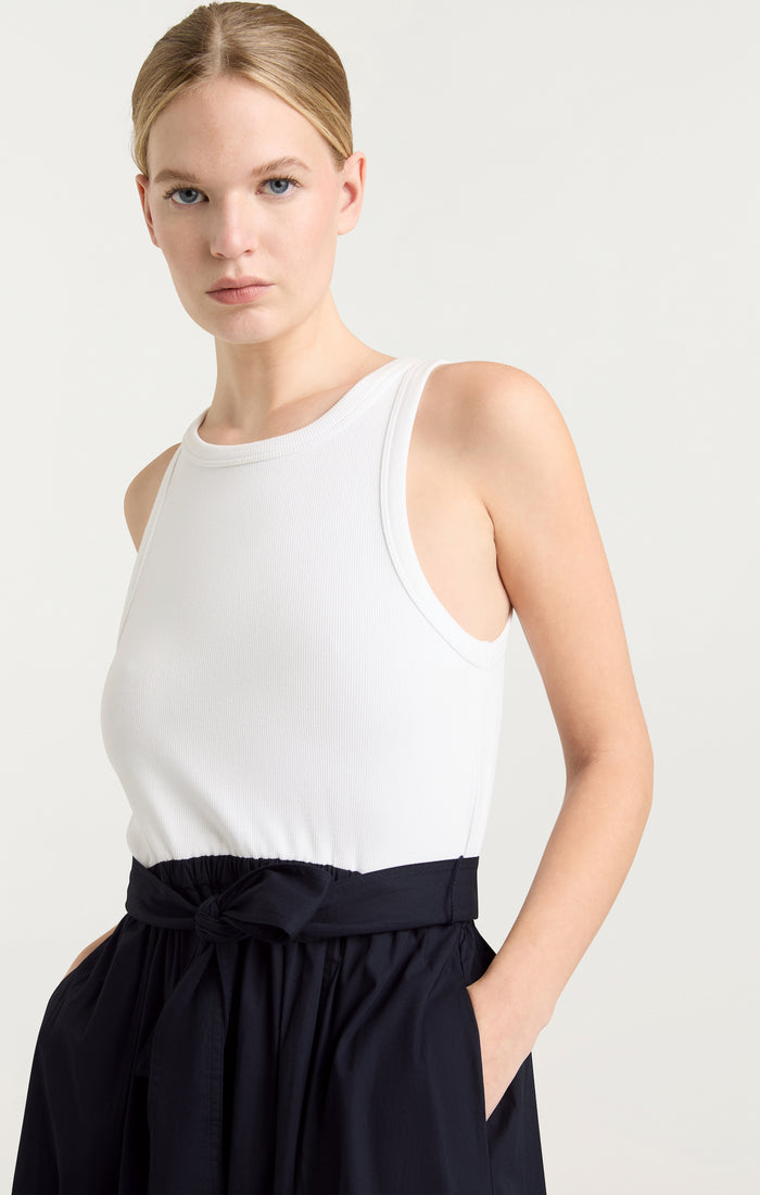 Cinq à Sept Zayla Dress White/navy