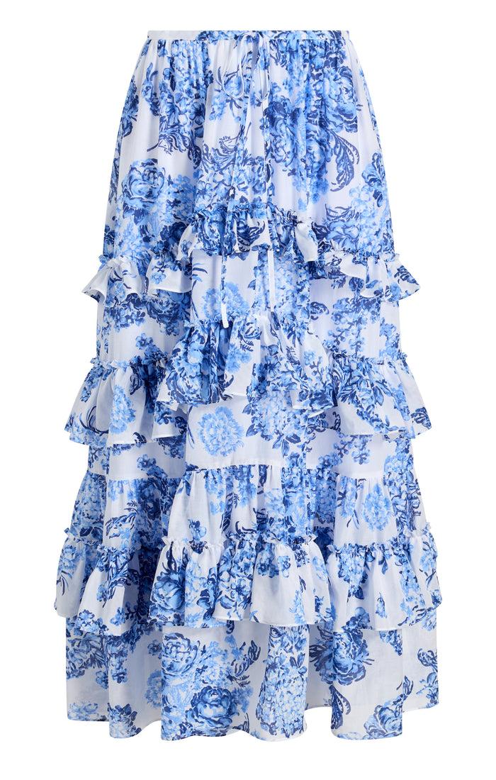 cinq à sept Costal Bouquet Kandra Skirt Endless Sky Multi