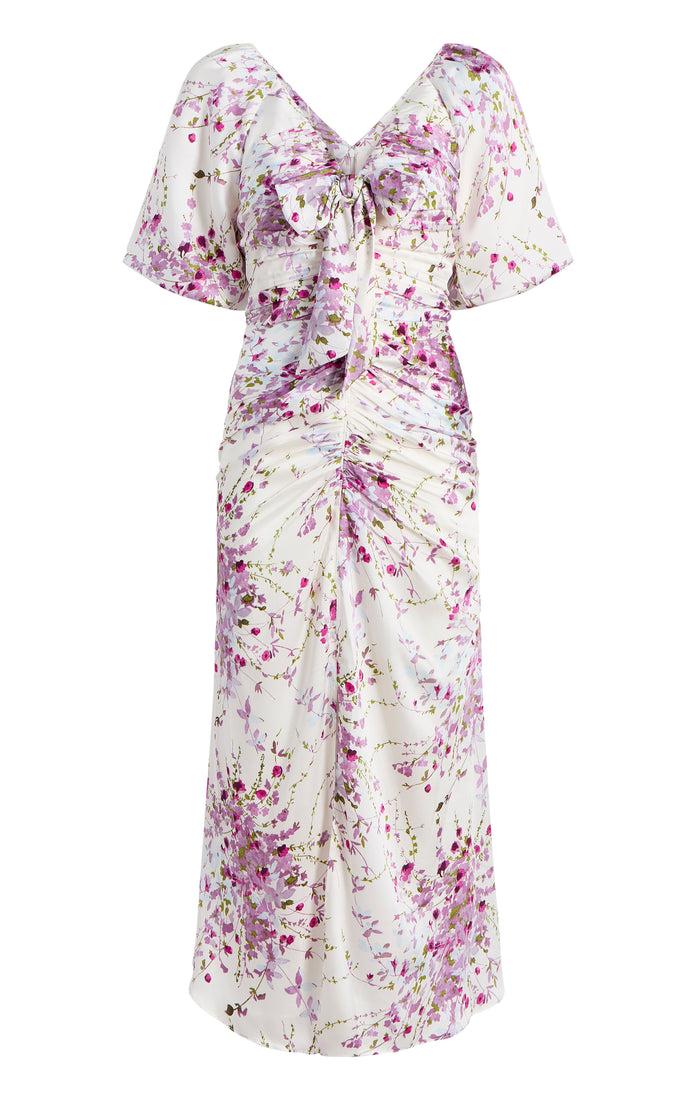 cinq à sept Midsummer Bloom Brenton Dress Ivory Multi