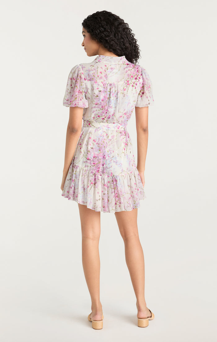 Cinq à Sept Midsummer Bloom Halbini Dress Ivory Multi