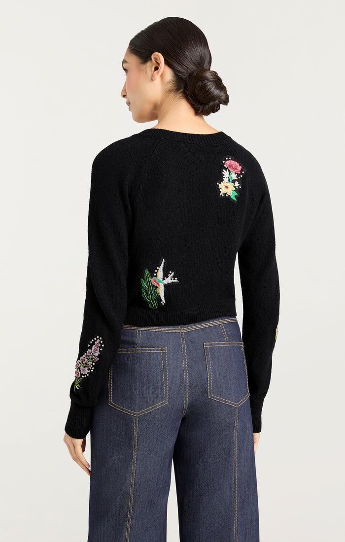 Cinq à Sept Western Amour Millie Cardigan Black/multi