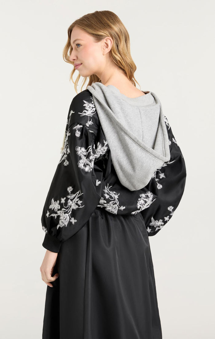 Cinq à Sept Wildflower Whimsy Ollie Jacket Black/ivory