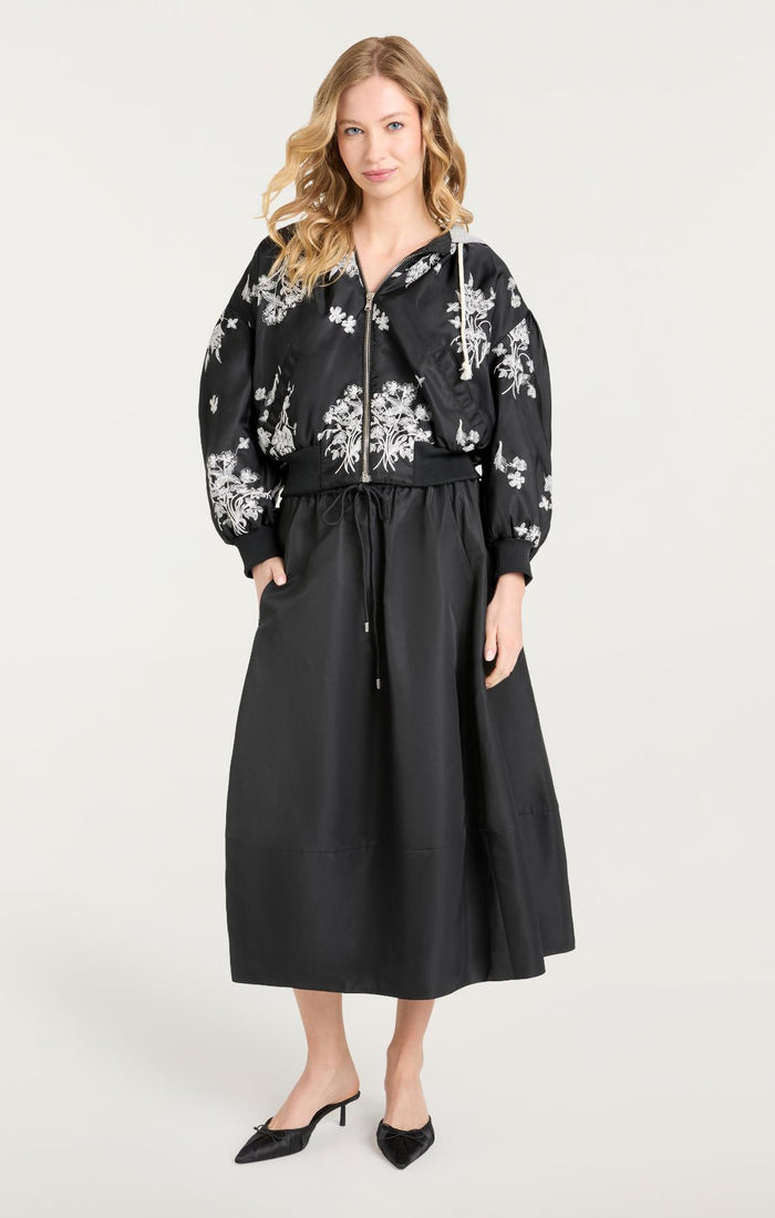 Cinq à Sept Wildflower Whimsy Ollie Jacket Black/ivory