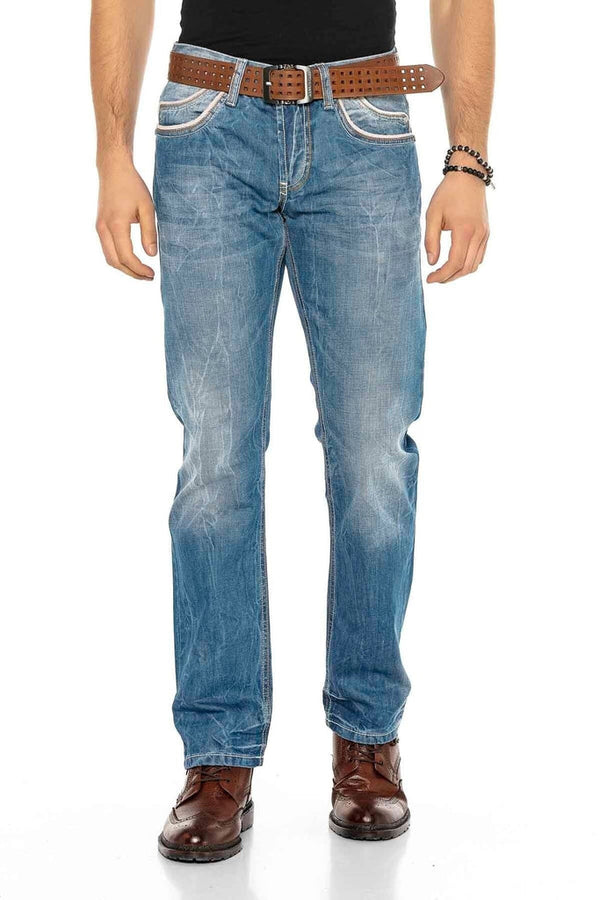 Cipo & Baxx C-0595 Regular Fit Men's Jeans With Nested Pockets STANDARD