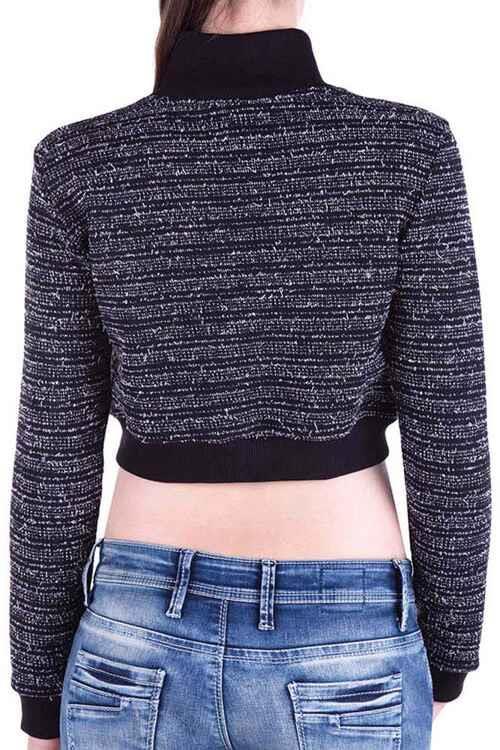 Cipo & Baxx C46302 Turtleneck Short Women's Knitwear Bustier STANDARD