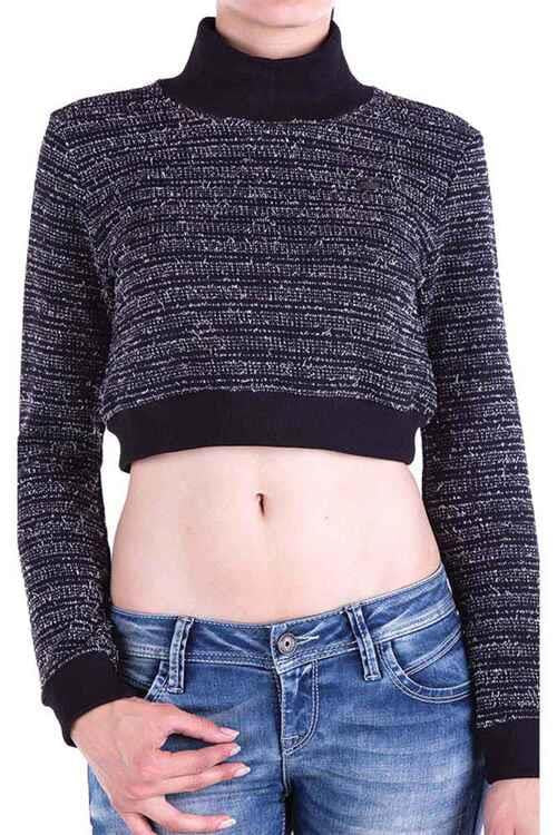 cipo & baxx C46302 Turtleneck Short Women's Knitwear Bustier STANDARD