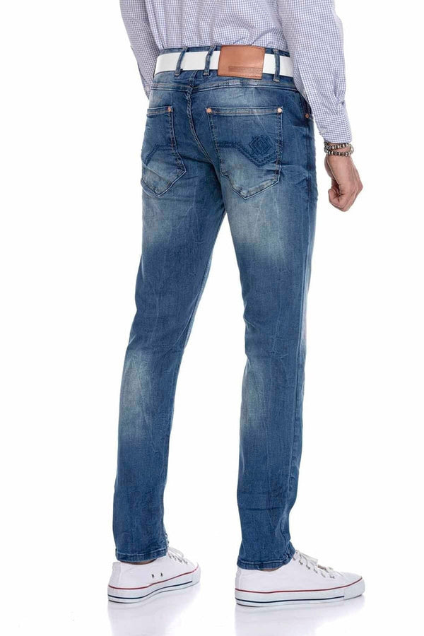 Cipo & Baxx CD319B Light Slim Fit Narrow Leg Men's Jeans BLUE