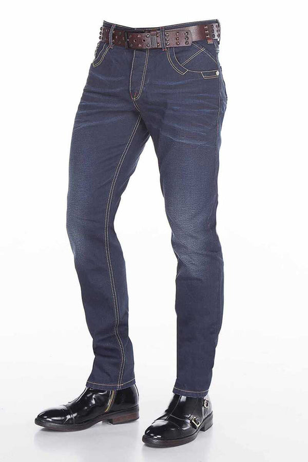 Cipo & Baxx CD381 Classic Cut Extra Comfortable Jean Trousers DARKBLUE