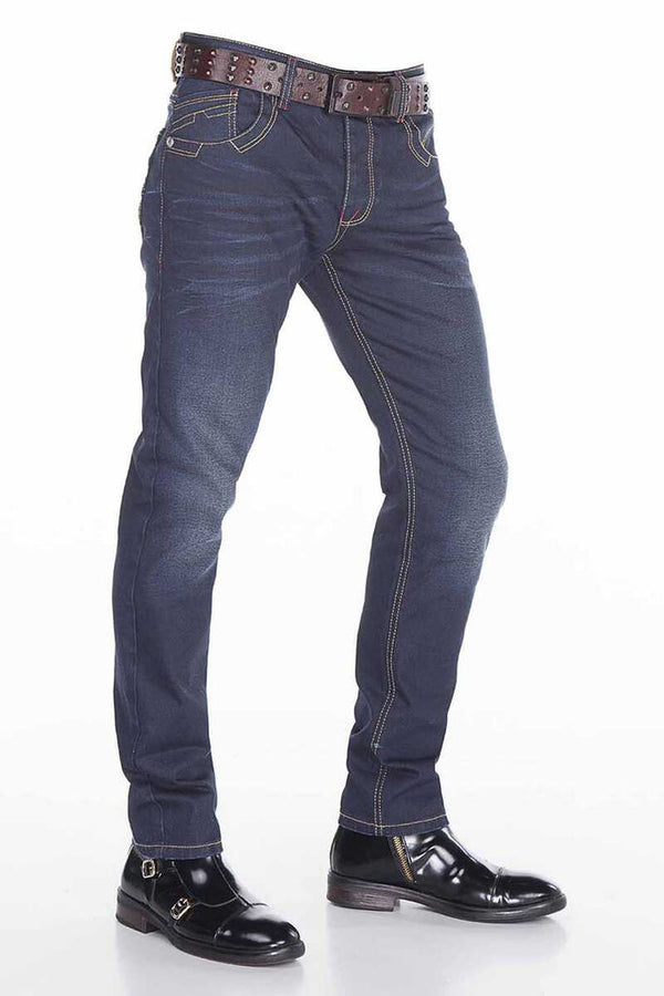 Cipo & Baxx CD381 Classic Cut Extra Comfortable Jean Trousers DARKBLUE