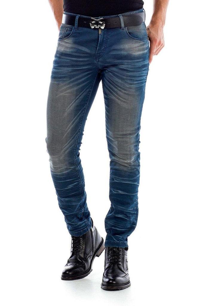 cipo & baxx CD492 Slim Fit Low Waist Men's Jeans BLUE