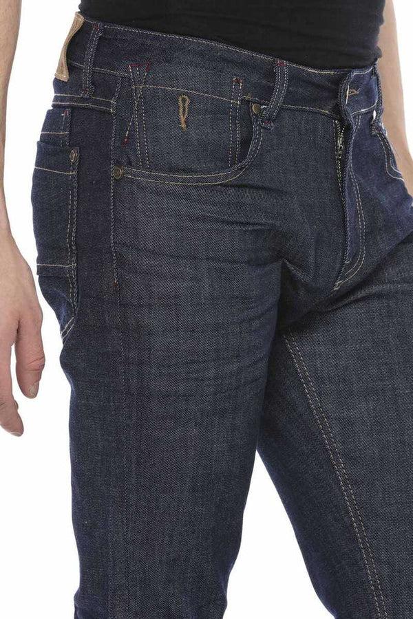 Cipo & Baxx CD538 Small Pocket Detailed Relax Fit Jean Trousers RAWBLUE