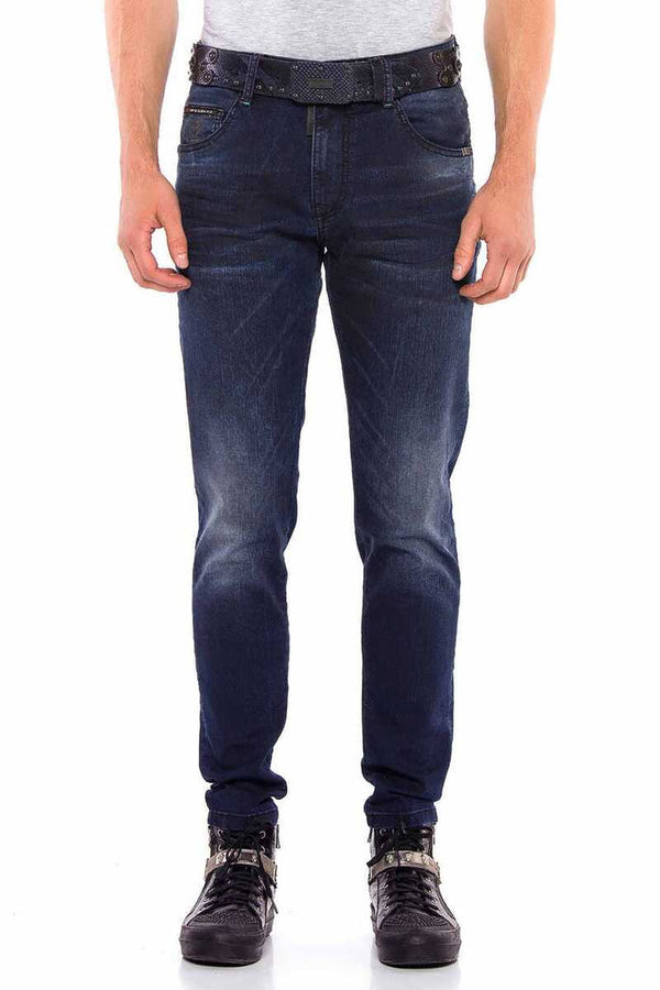 Cipo & Baxx CD540 Basic Pocket Stitched Men's Jeans BLUE