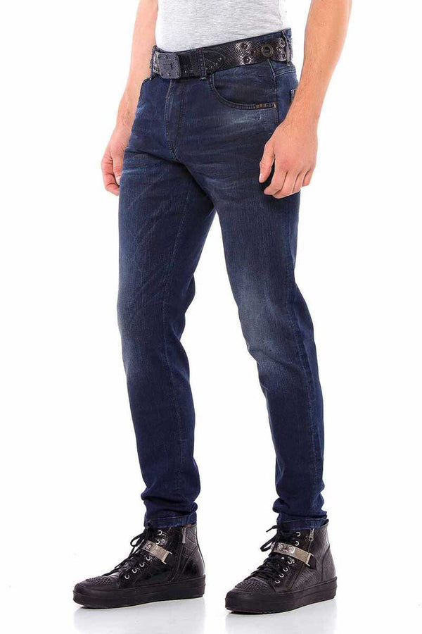 Cipo & Baxx CD540 Basic Pocket Stitched Men's Jeans BLUE