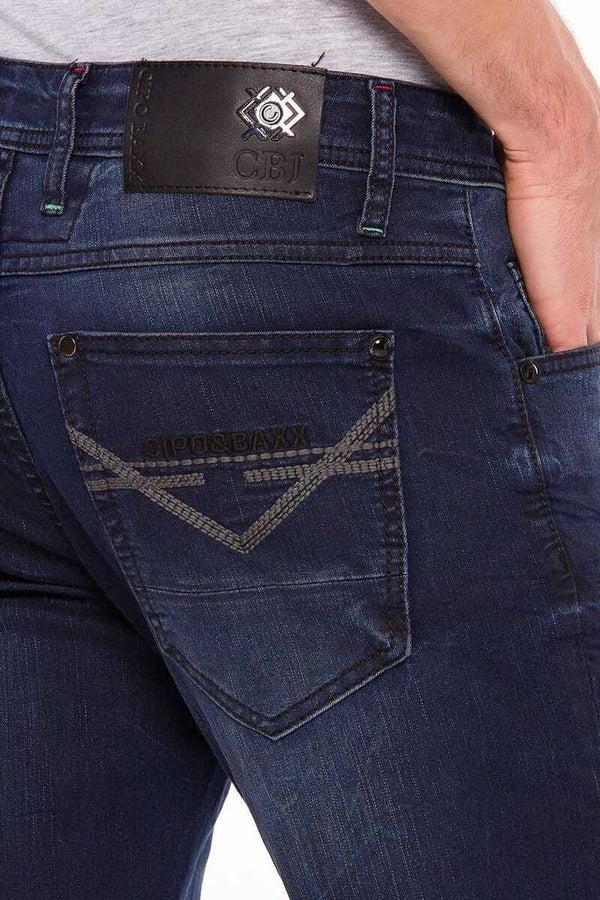 Cipo & Baxx CD540 Basic Pocket Stitched Men's Jeans BLUE
