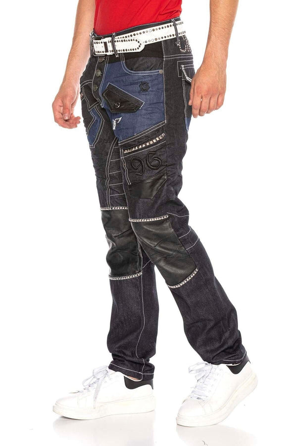 Cipo & Baxx CD639 Low Waist Loose Cut Rapper Men's Jean Pants RAWBLUE
