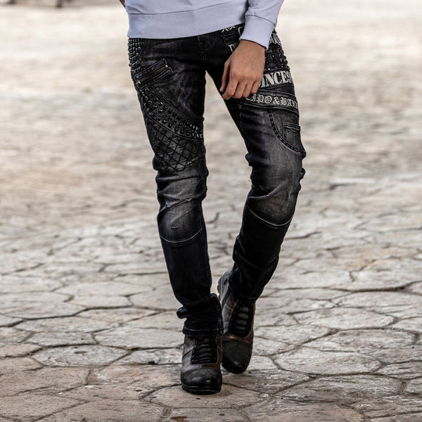 Cipo & Baxx CD696 Street Style Men's Jean Trousers BLACK