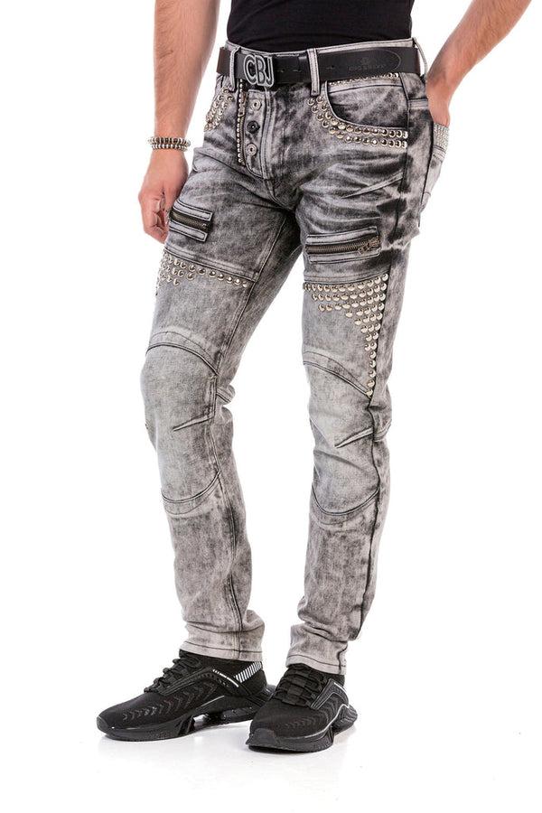 Cipo & Baxx CD732 Regular Fit Men's Jean Trousers GREY