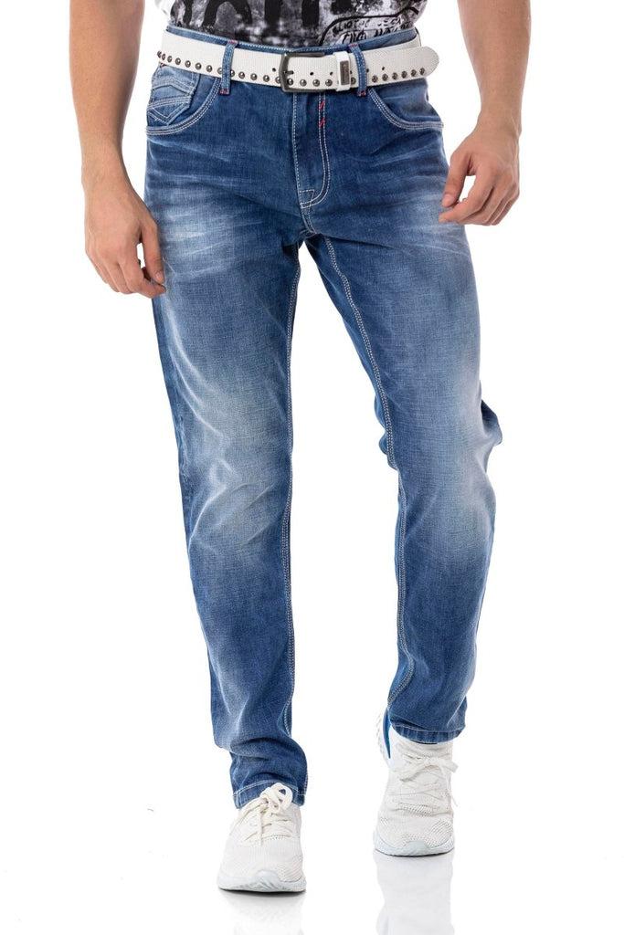 cipo & baxx CD796 Basic Regular Fit Men's Jean Trousers BLUE